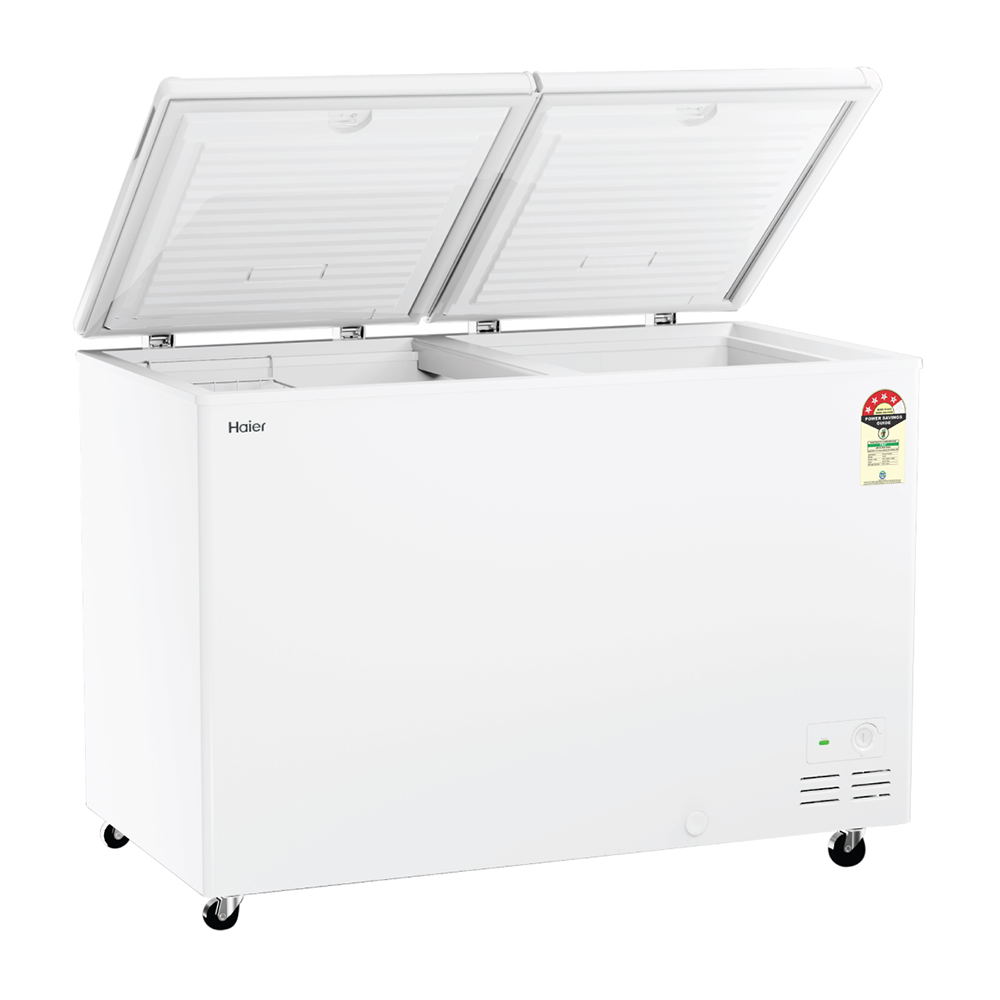 Haier 320 Ltr Double door- White Colour Convertible Hard top Freezer